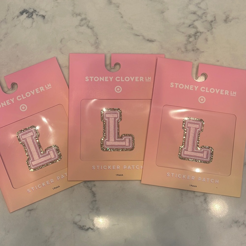3- Stoney Clover Lane x Target Letter L patches